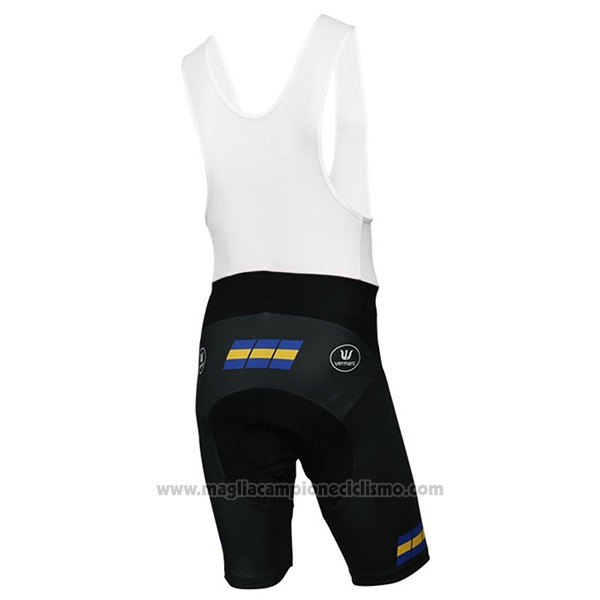 2017 Abbigliamento Ciclismo SEG Racing Academy Campione Svezia Manica Corta e Salopette